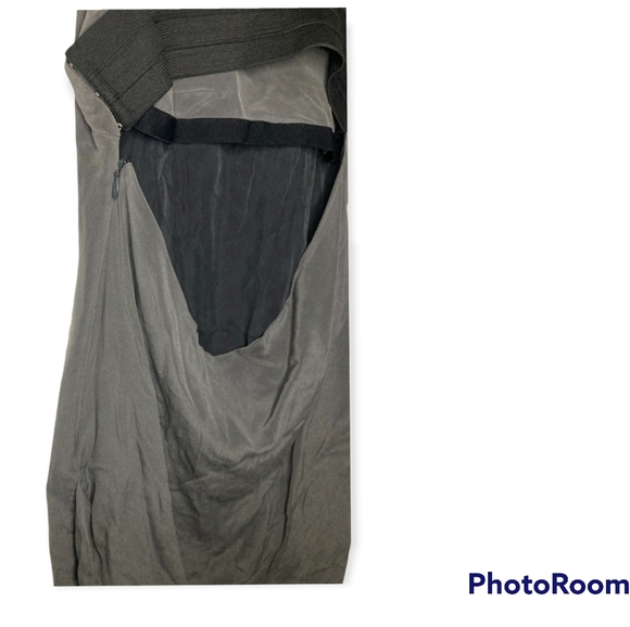 RAG & BONE 100%SILK GRAY SEMI- BACKLESS DRESS Size 2 - Picture 6 of 13